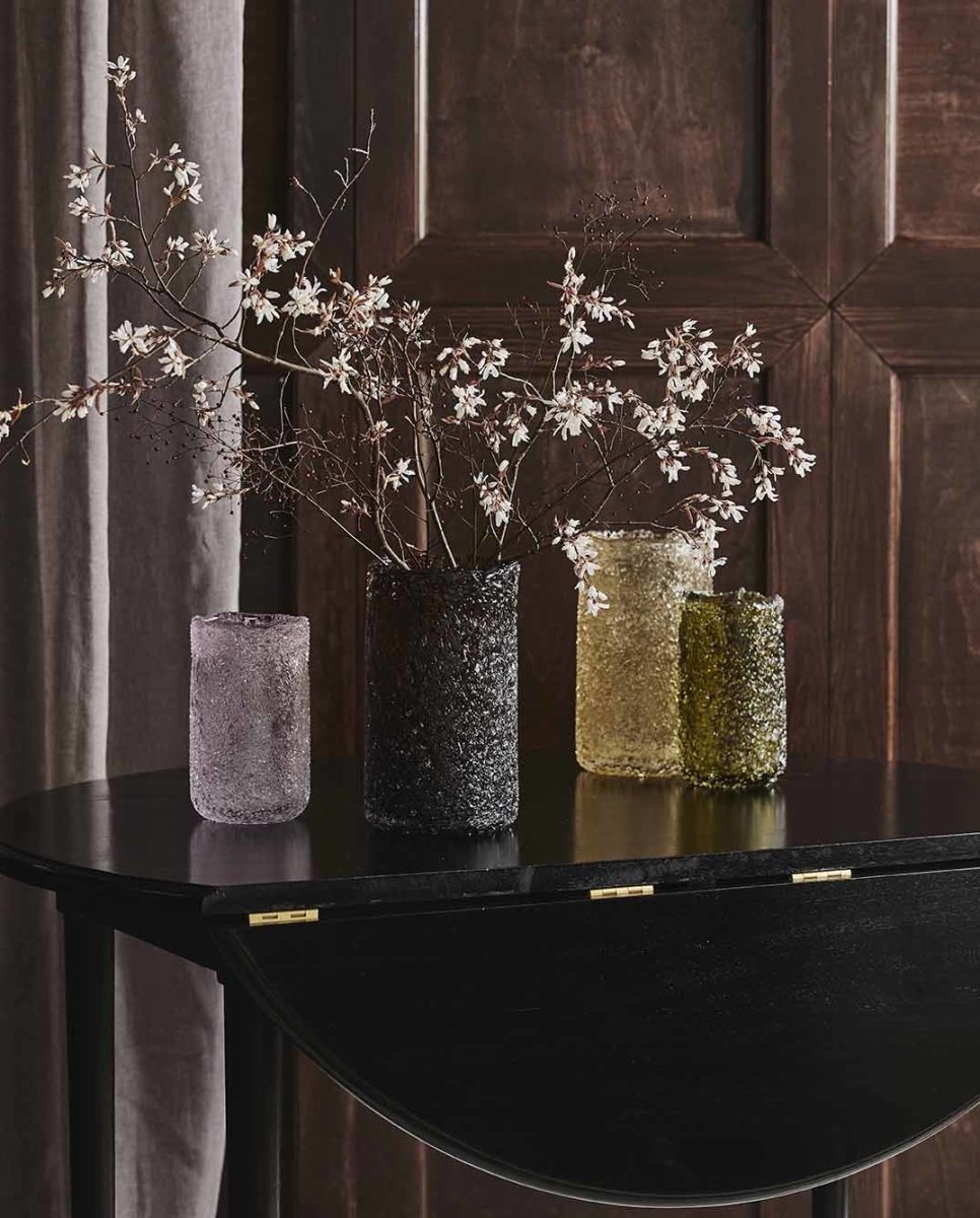 CLYDE vase, L - amber