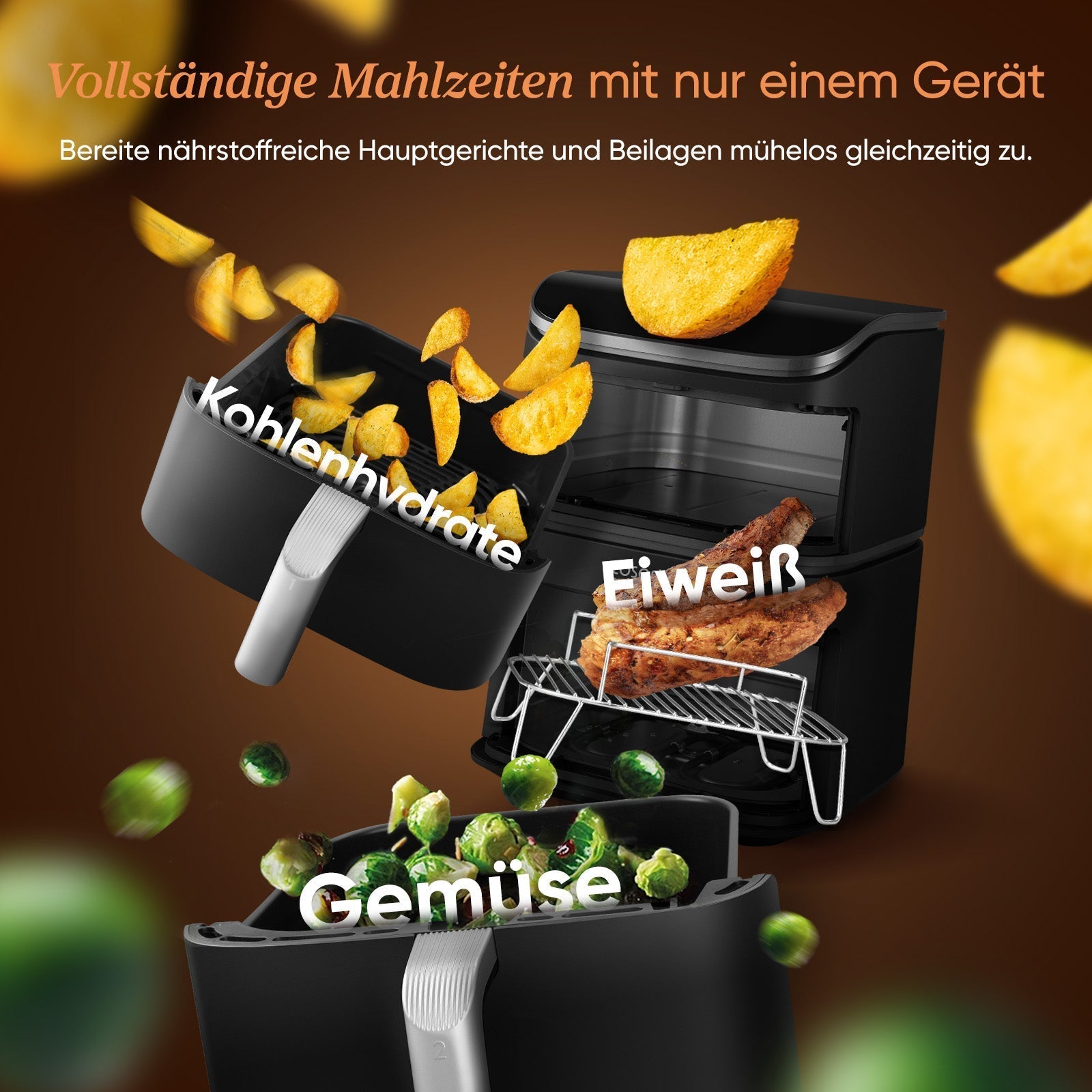 COSORI Turbo Tower™ 10,8-Liter Heißluftfritteuse Pro